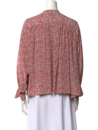 Isabel Marant Silk Floral Print Blouse