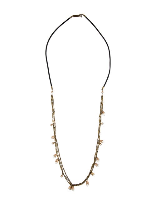 Isabel Marant Cord & Bead Multistrand Necklace