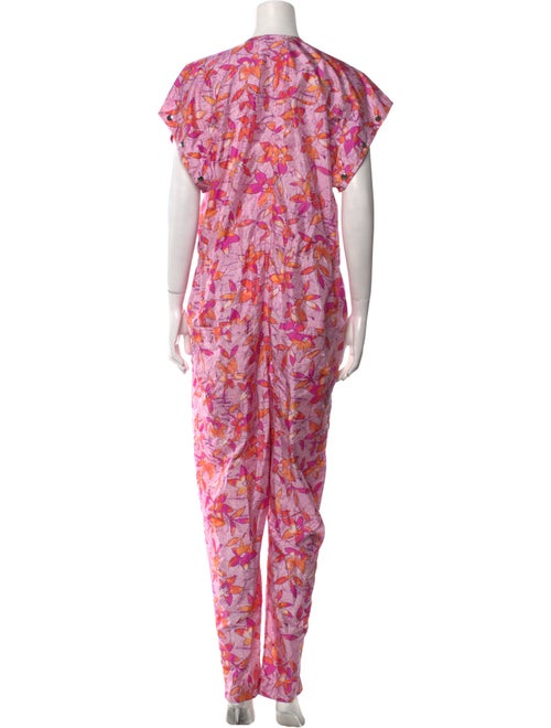 Isabel Marant Printed V-Neck Jumpsuit
