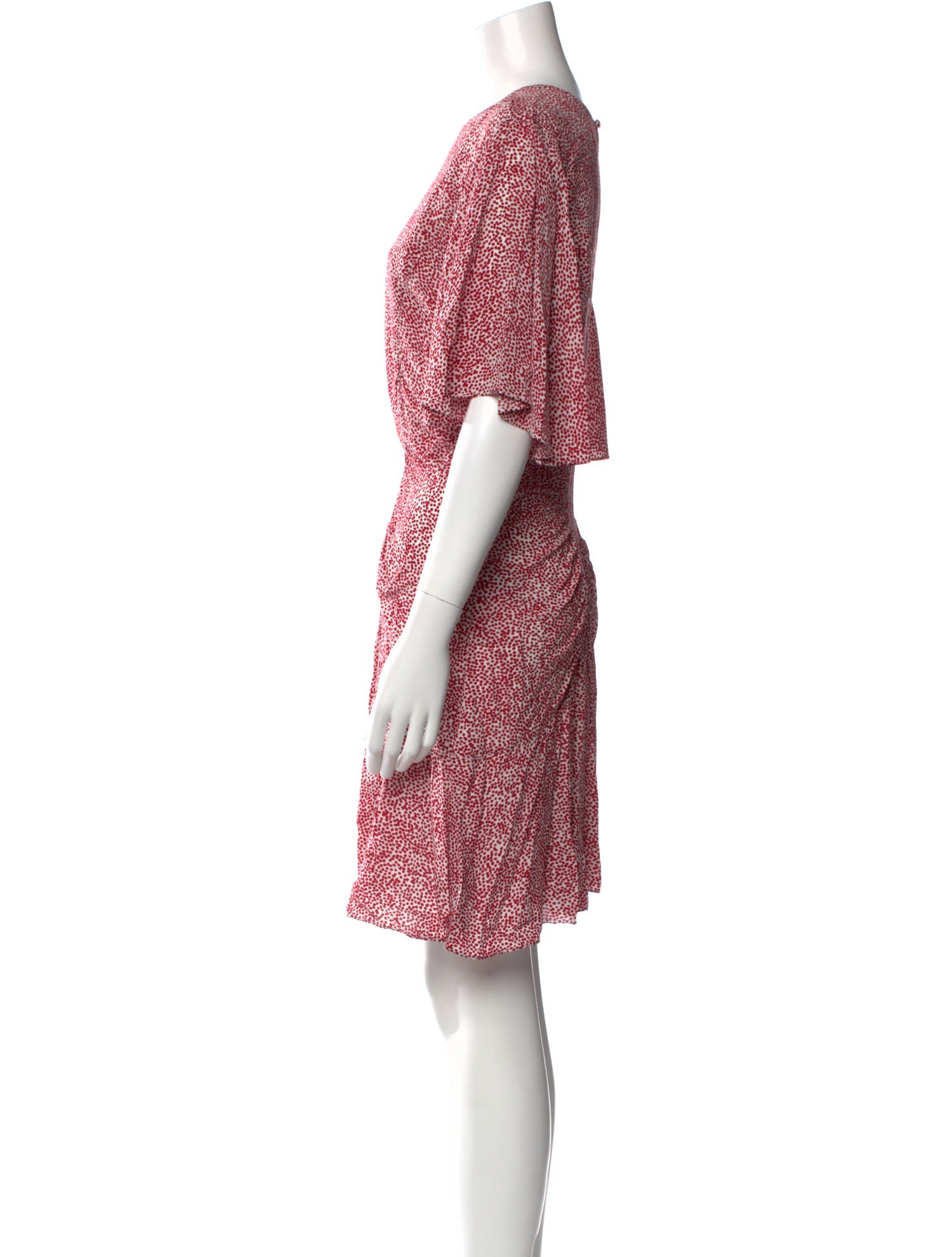 ISABEL MARANT トロストリンク ロンクスリフ フティ 【関税込】 Isabel Marant Printed Knee-Length Dress - Red Dresses