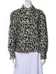 Isabel Marant Virgin Wool Animal Print Faux Fur Jacket