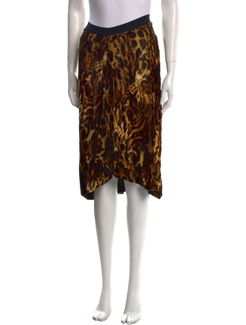 Isabel Marant Animal Print Knee-Length Skirt