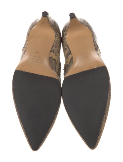 Isabel Marant Leather Animal Print Chelsea Boots