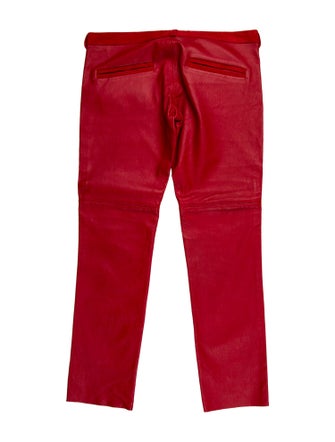 Isabel Marant Lambskin Straight Leg Pants