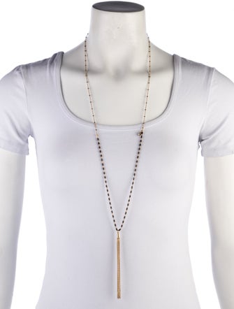 Isabel Marant Enamel Station Tassel Pendant Necklace