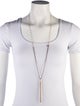 Isabel Marant Enamel Station Tassel Pendant Necklace