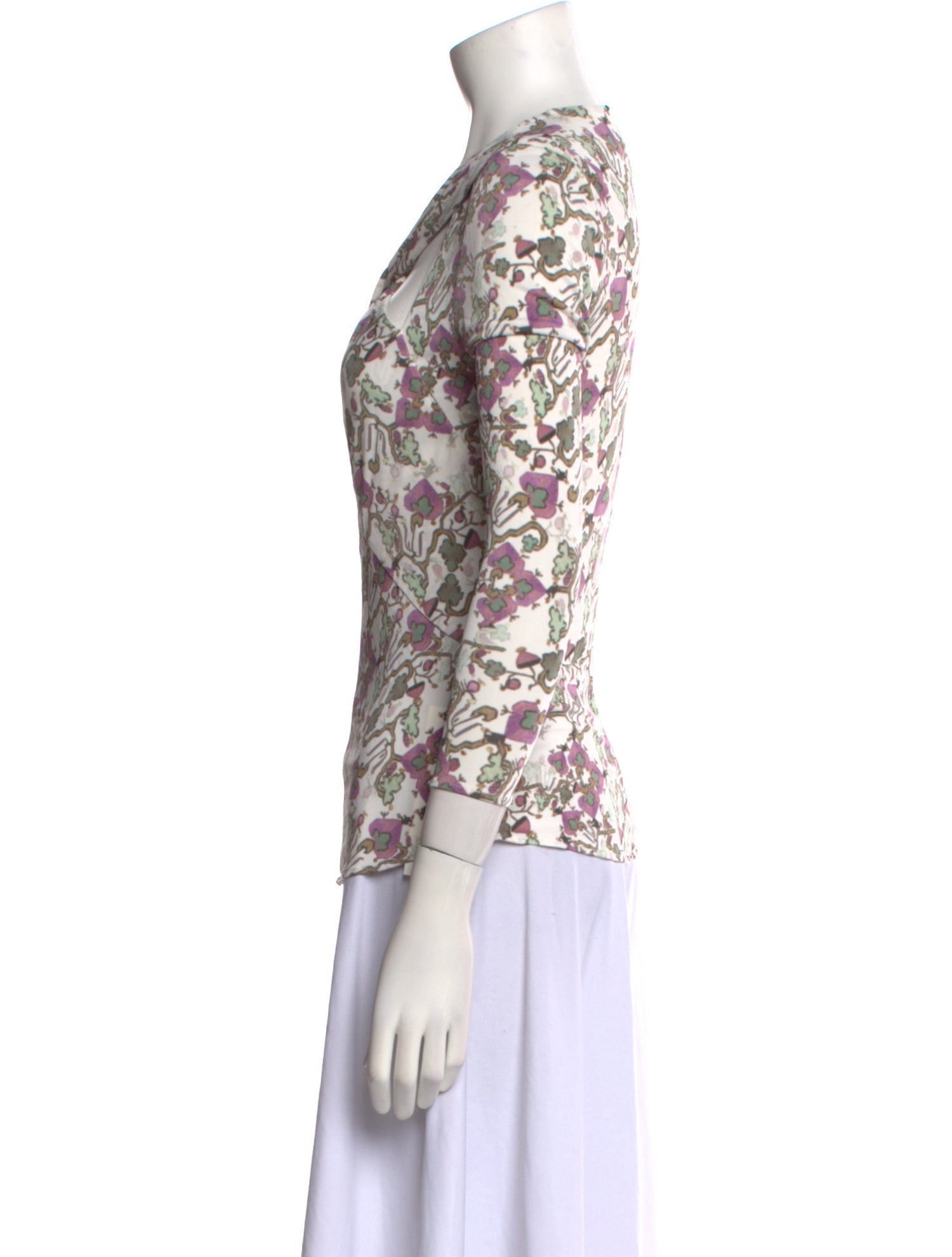 Isabel Marant Floral Print Cowl Neck Top