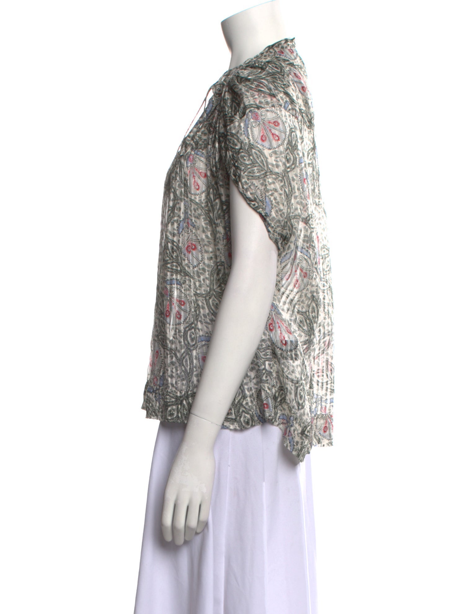 Isabel Marant Silk Floral Print Blouse