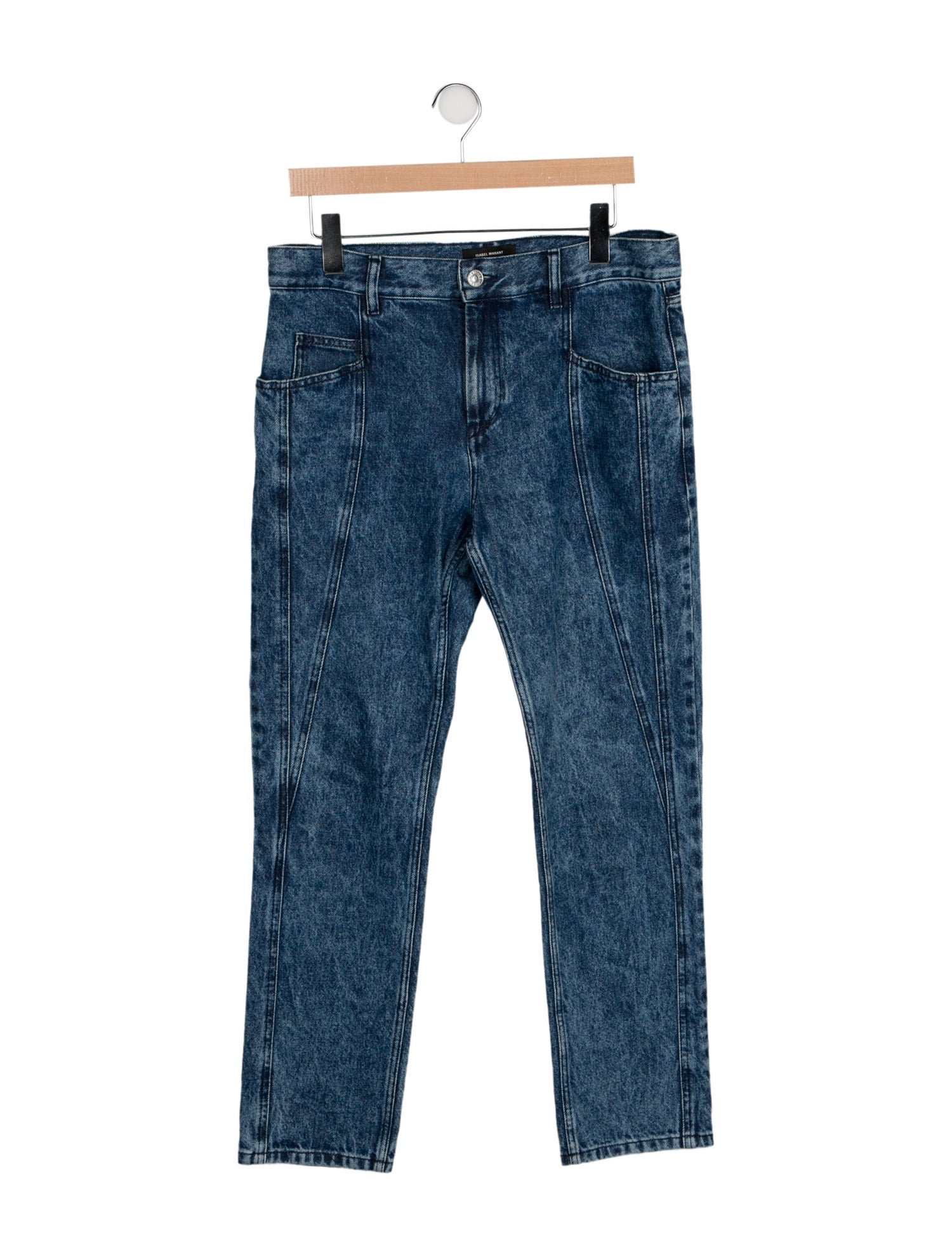 Isabel Marant Mid-Rise Straight Leg Jeans
