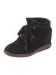 Isabel Marant Suede Wedge Sneakers
