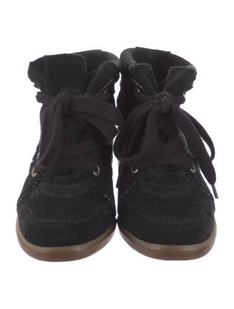 Isabel Marant Suede Wedge Sneakers