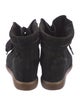 Isabel Marant Suede Wedge Sneakers