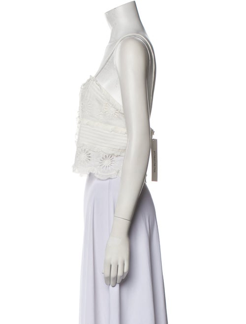 Isabel Marant Square Neckline Sleeveless Crop Top