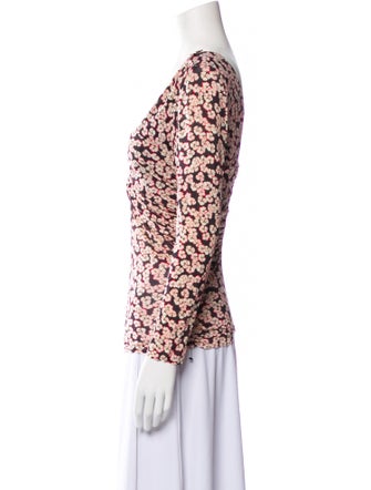 Isabel Marant Printed V-Neck Blouse