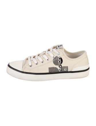 Isabel Marant Canvas Printed Sneakers