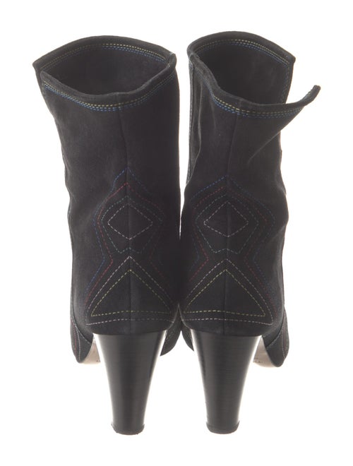 Isabel Marant Suede Embroidered Accent Boots