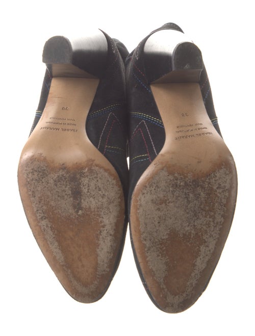Isabel Marant Suede Embroidered Accent Boots