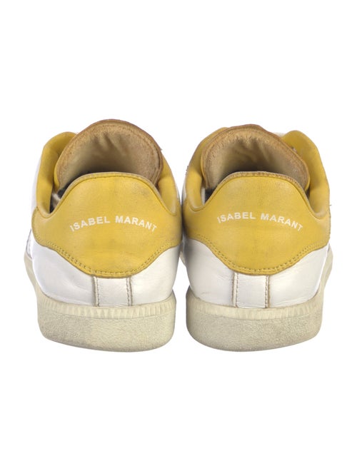 Isabel Marant Leather Colorblock Pattern Sneakers