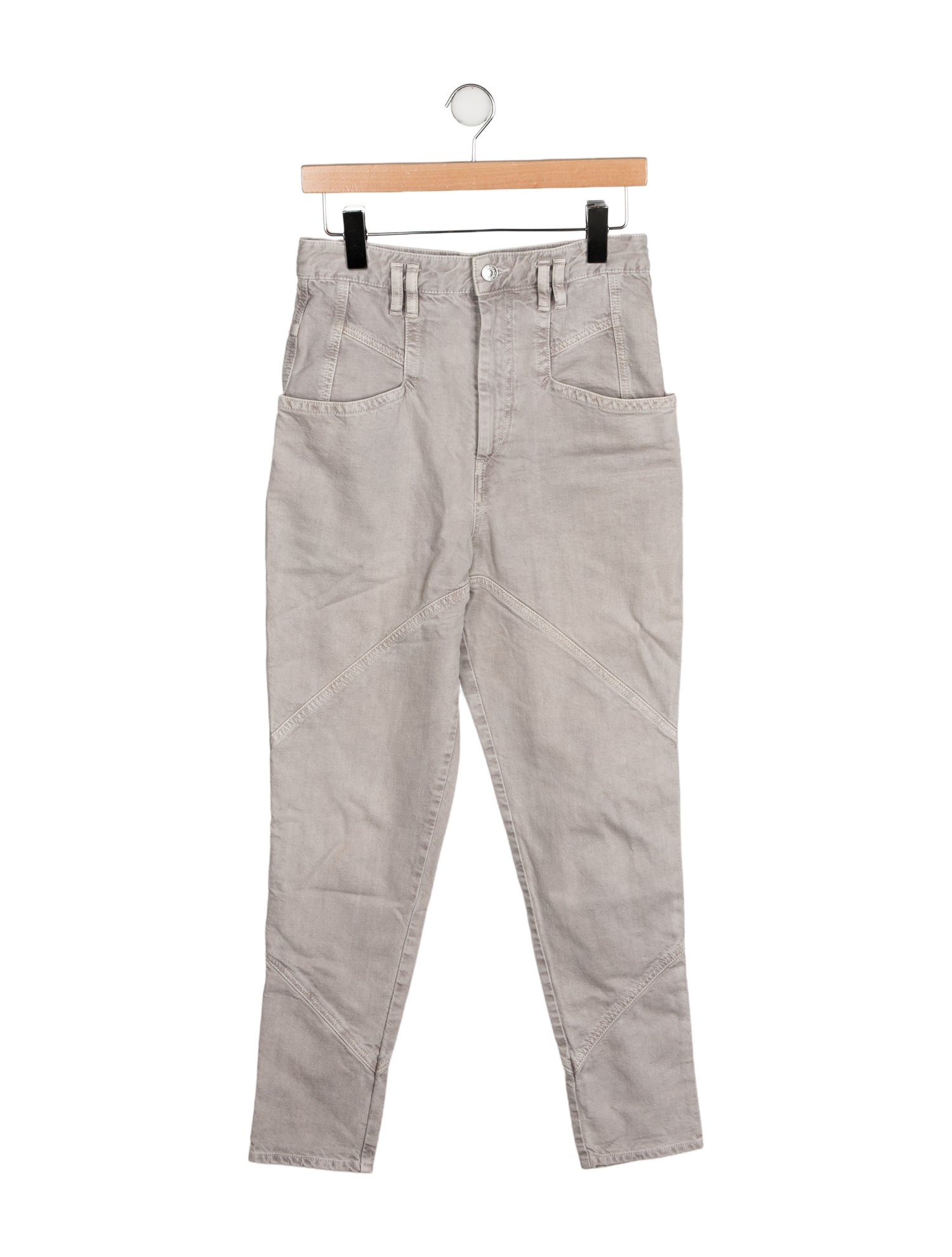 Isabel Marant High-Rise Straight Leg Jeans