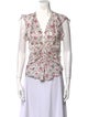 Isabel Marant Floral Print V-Neck Blouse
