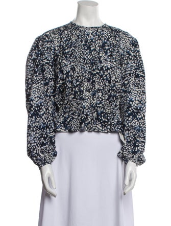 Isabel Marant Silk Floral Print Blouse