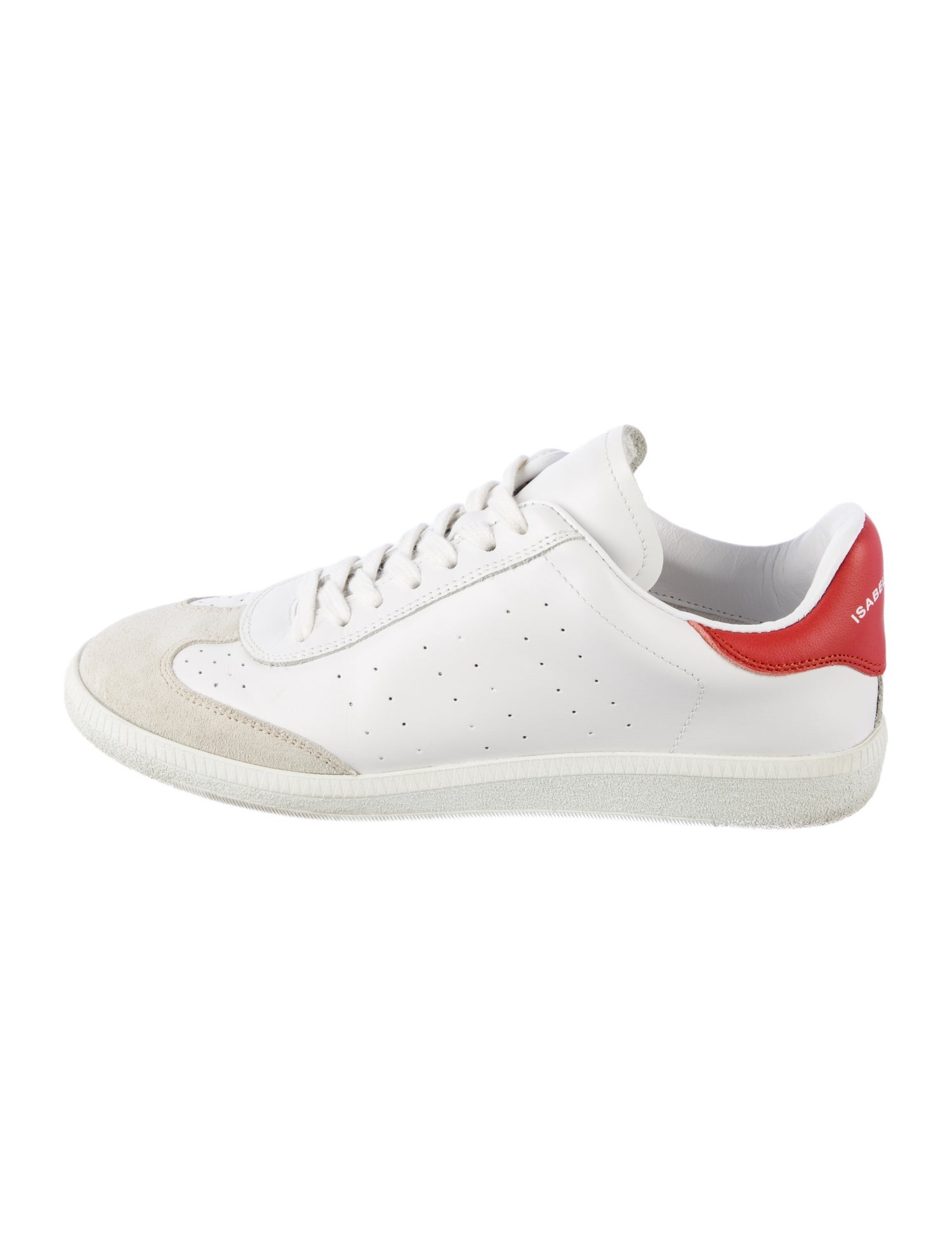 Isabel Marant Leather Studded Accents Sneakers