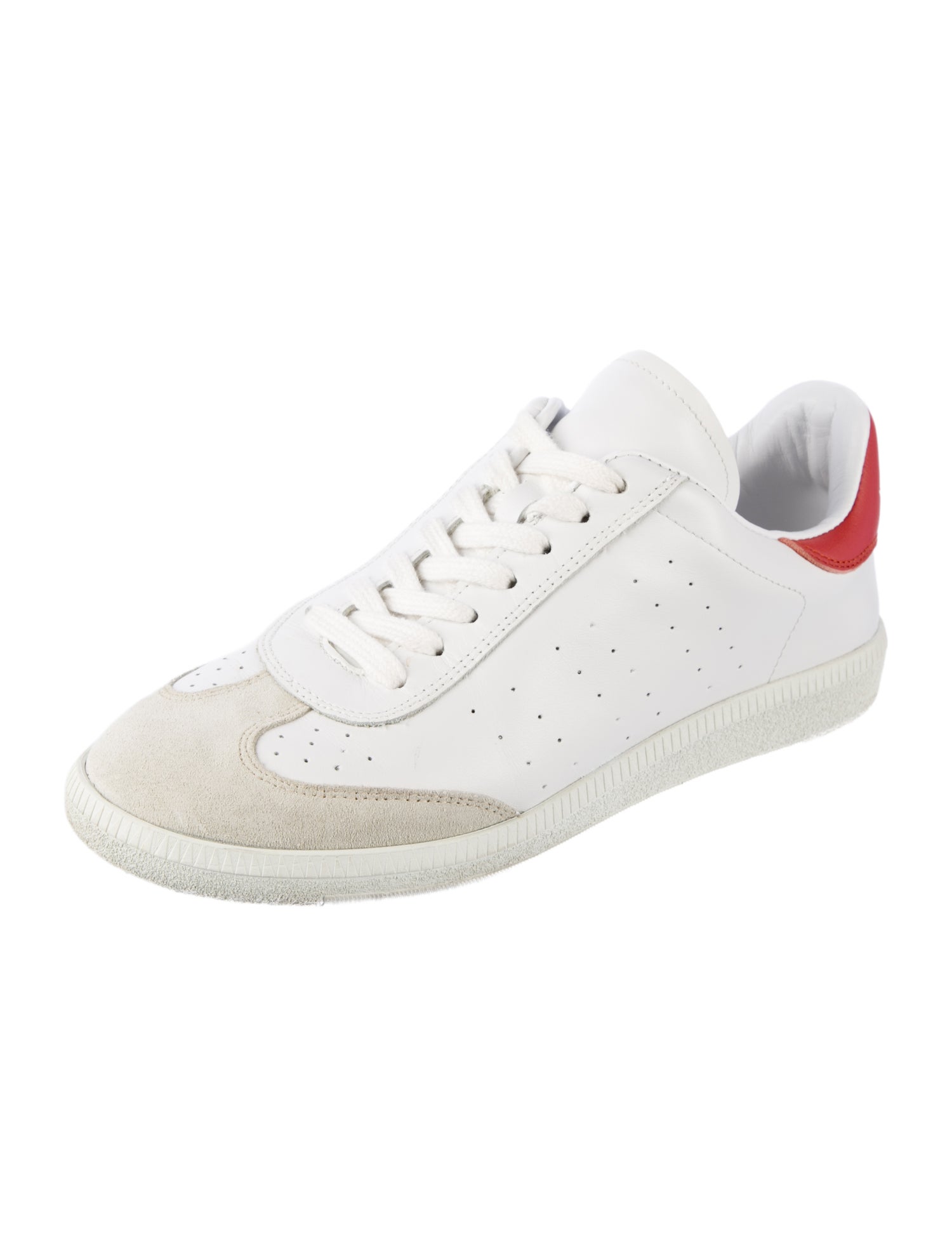 Isabel Marant Leather Studded Accents Sneakers
