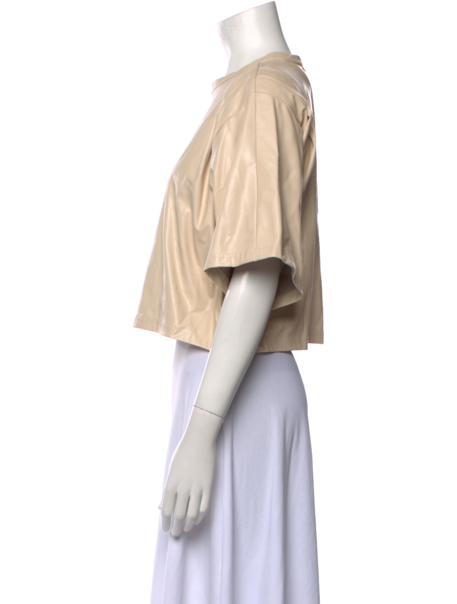 Isabel Marant Crew Neck Short Sleeve Crop Top