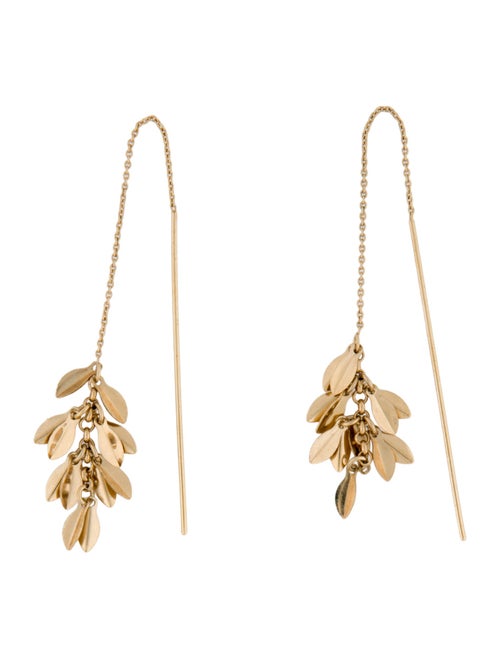 Isabel Marant Shiny Leaf Drop Earrings