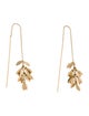 Isabel Marant Shiny Leaf Drop Earrings
