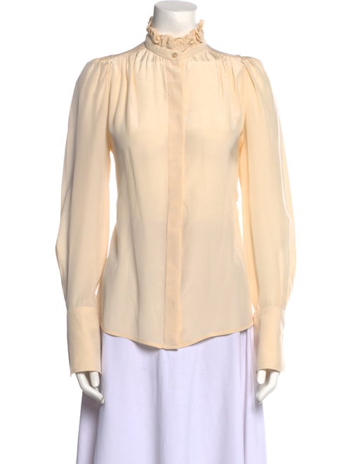 Isabel Marant Silk Mock Neck Blouse