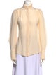 Isabel Marant Silk Mock Neck Blouse