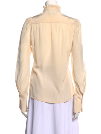 Isabel Marant Silk Mock Neck Blouse