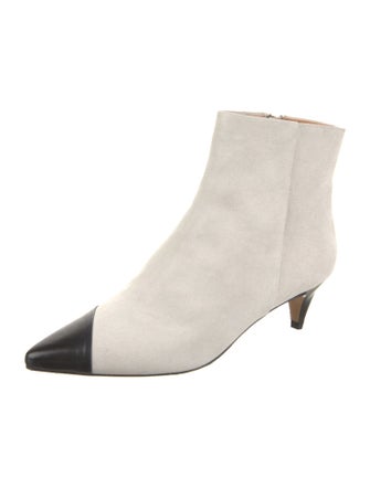Isabel Marant Suede Leather Trim Embellishment Boots
