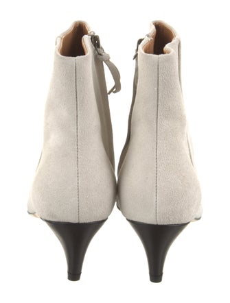 Isabel Marant Suede Leather Trim Embellishment Boots