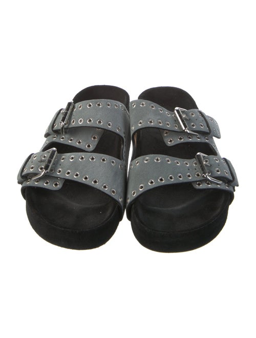 Isabel Marant Suede Studded Accents Slides