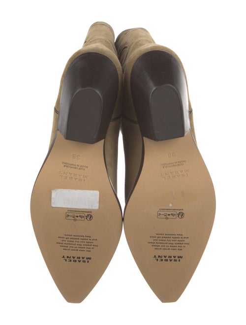 Isabel Marant Suede Lasercut Accents Western Boots