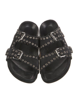 Isabel Marant Suede Printed Slides