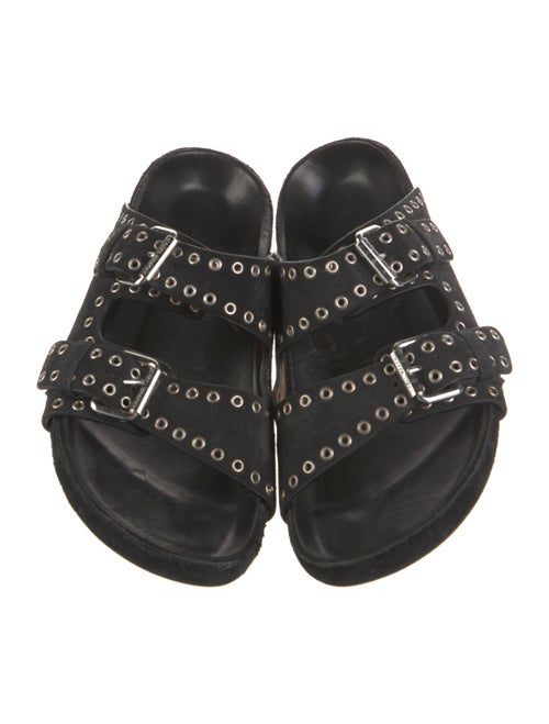 Isabel Marant Suede Printed Slides