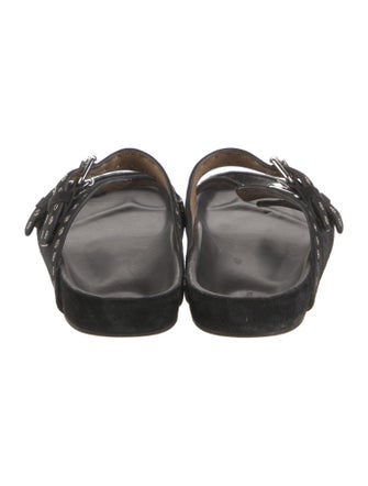 Isabel Marant Suede Printed Slides