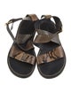 Isabel Marant Leather Animal Print Sandals