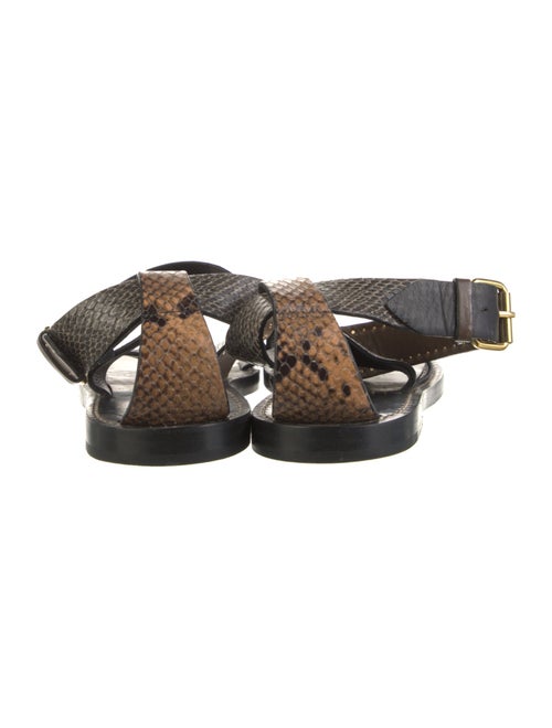 Isabel Marant Leather Animal Print Sandals