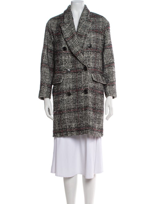 Étoile Isabel Marant Virgin Wool Tweed Pattern Peacoat
