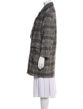 Étoile Isabel Marant Virgin Wool Tweed Pattern Peacoat