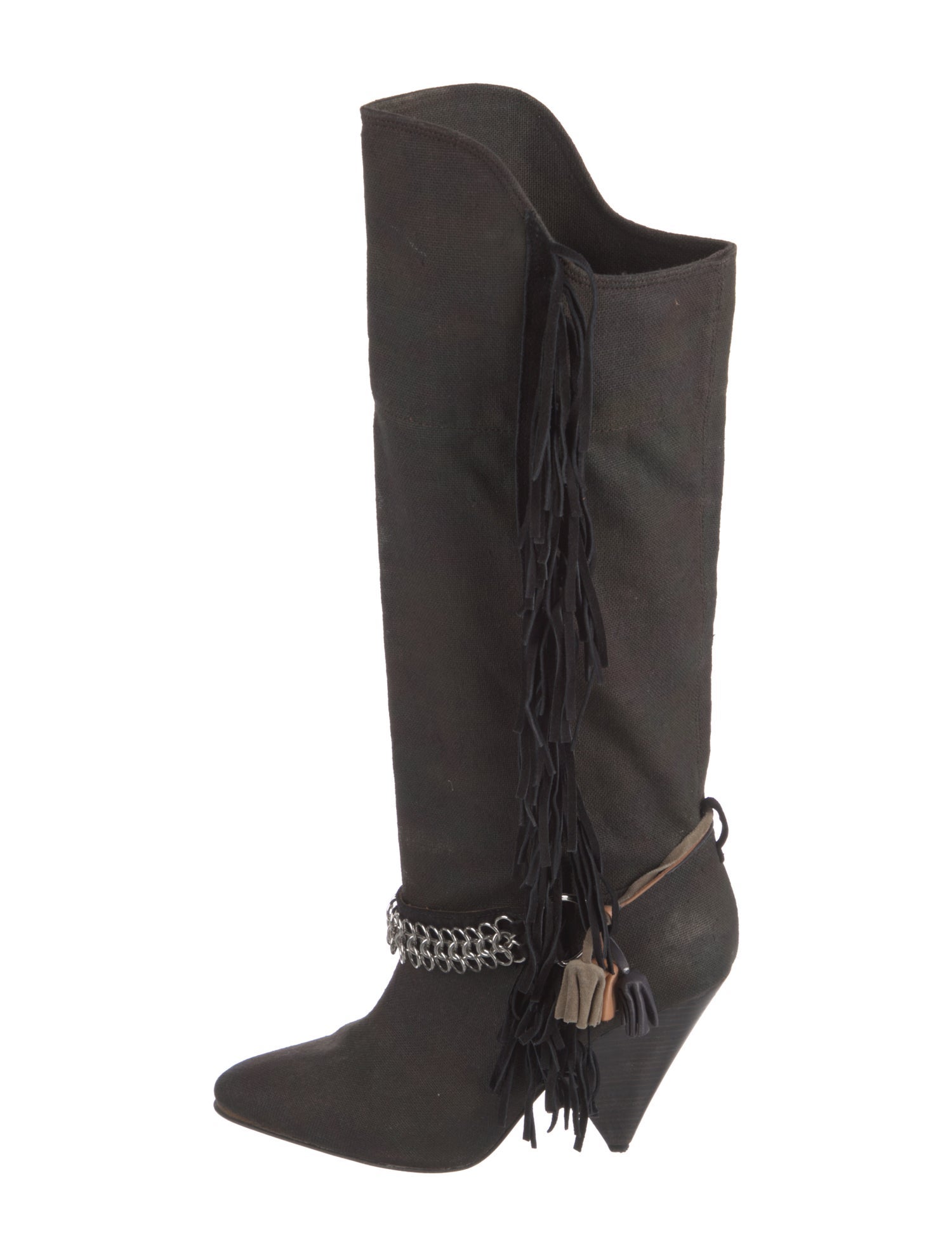 Isabel Marant Canvas Printed Boots