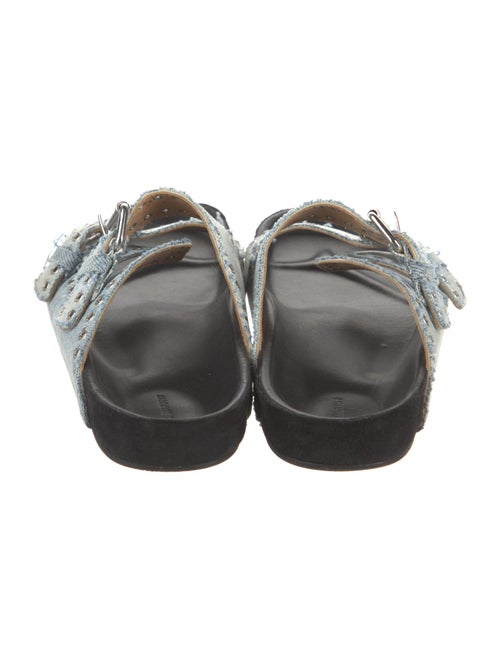 Isabel Marant Denim Printed Slides