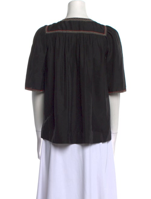 Isabel Marant Silk V-Neck Blouse