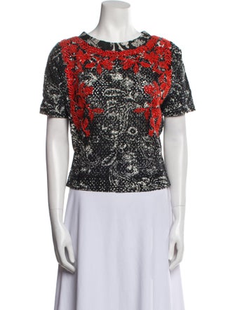 Isabel Marant Printed Bateau Neckline T-Shirt