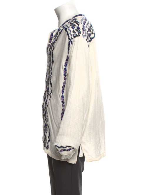 Isabel Marant Graphic Print V-Neck Henley