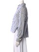 Isabel Marant Striped Long Sleeve Button-Up Top